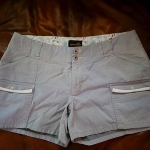Horny Toad Size 10 shorts in grey pinstripe